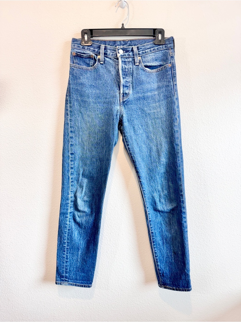 Levi’s Premium Wedgie Icon Fit Ankle Jeans 27 High Rise Mom 90s Vintage Wash H04